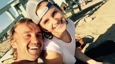 Emma Watson y Tom Felton.