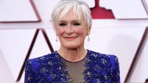 Glenn Close en la alfombra roja.