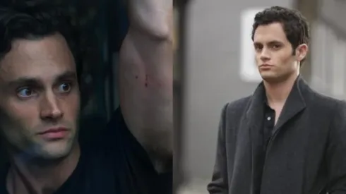 Penn Badgley en sus papeles de Joe y Dan.
