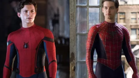 Tom Holland y Tobey Maguire.