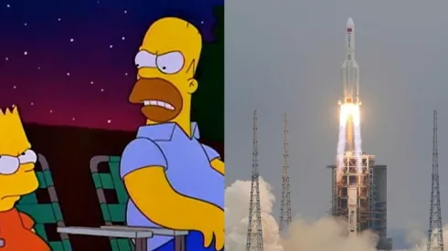 Increíble: Los Simpson predijeron al cohete chino y su desenlace.