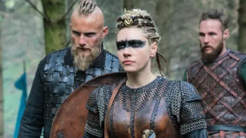 Los protagonistas de Vikings.