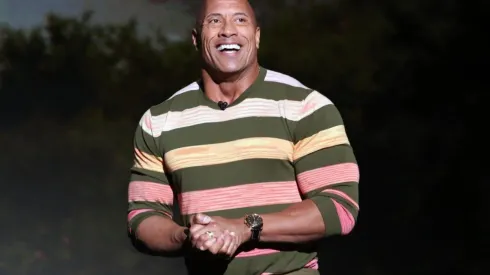 The Rock, siempre imponente.