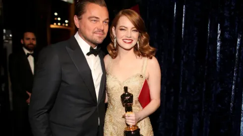 Emma Stone y Leonardo Di Caprio.