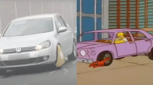 La última predicción de Los Simpson: un auto con cepo quiso escapar de la multa.