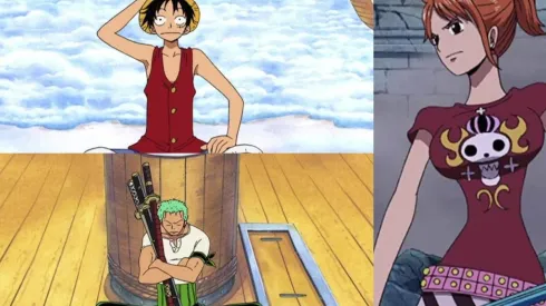 Luffy, Zoro y Nami.