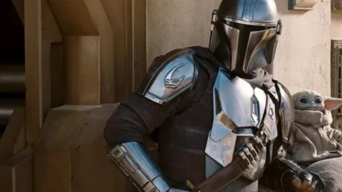 Mando y Grogu en The Mandalorian.