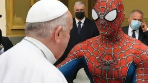 El Papa recibió a Spider-Man.