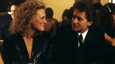 Glenn Close y Michael Douglas en Atracción Fatal