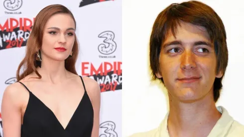 Sophie Skelton y Oliver Phelps