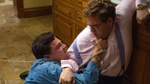 DiCaprio en El Lobo de Wall Street.
