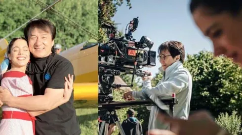 Tini Stoessel posó con Jackie Chan en el rodaje de The Diary