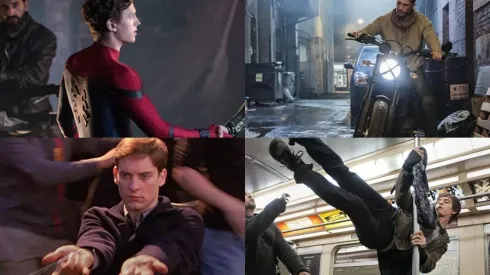 Tom Holland, Tom Hardy, Tobey Maguire y Andrew Garfield