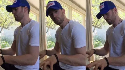 Chris Evans deslumbró a sus seguidores tocando Purple Rain