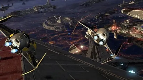 Un combate espacial de la saga