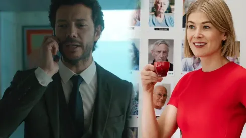 Álvaro Morte y Rosamund Pike.