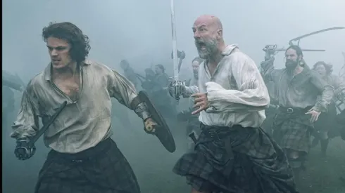 Sam Heughan y Graham McTavish en Outlander