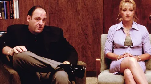 James Gandolfini y Eddie Falco, figuras de la serie.