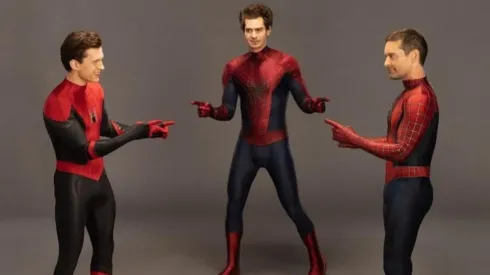Tom Holland, Andrew Garifeld y Tobey Maguire