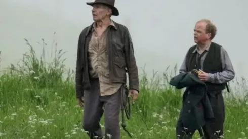 Harrison Ford filmando Indiana Jones 5.