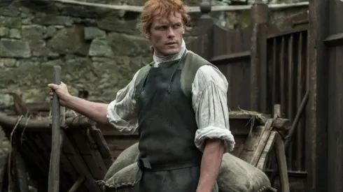 Sam Heughan fue visto rodando Outlander