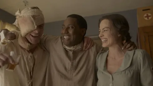 Christian Bale, John David Washington y Margot Robbie, los protagonistas.