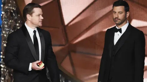 Matt Damon y Jimmy Kimmel.