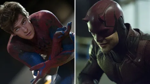 Andrew Garfield y Charlie Cox, figuras de Marvel.