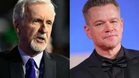 James Cameron y Matt Damon