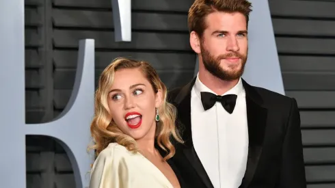 Miley Cyrus y Liam Hemsworth en 2018.