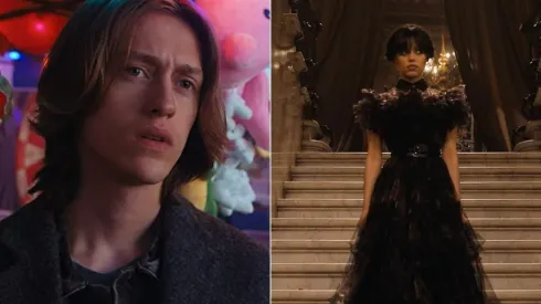 Percy Hynes White y Jenna Ortega