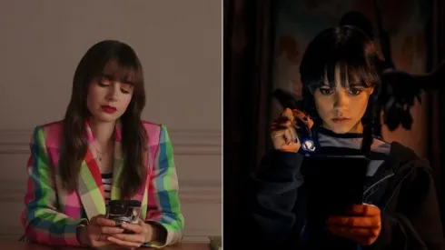 Lily Collins y Jenna Ortega