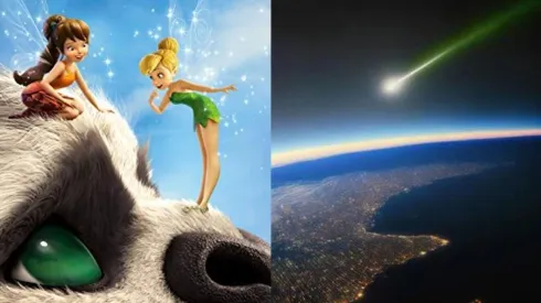 En qué se relacionan el cometa verde con la película Tinkerbell y la bestia de Nunca Jamás.