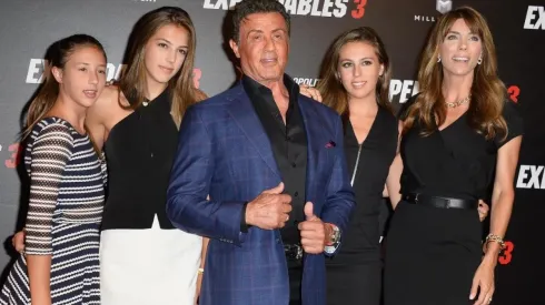 Sylvester Stallone y su familia