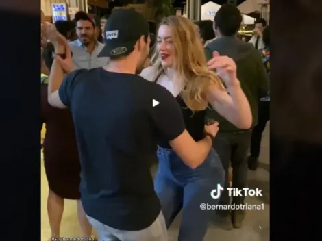 El misterioso joven que bailó 'Como la Flor' con Amber Heard