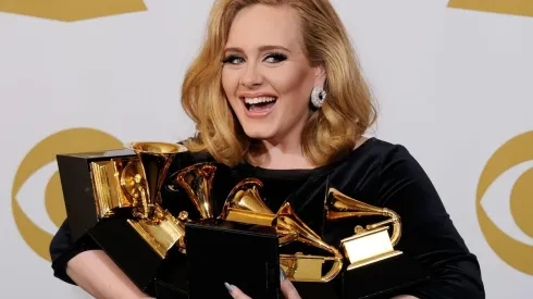 Adele en los Premios Grammy 2012.