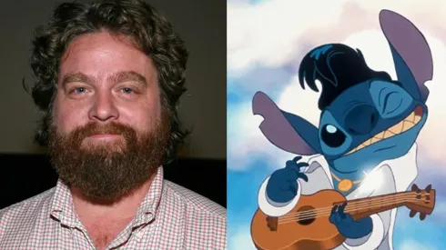 Zach Galifianakis y Stitch