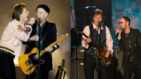 Los Rolling Stones y los ex Beatles