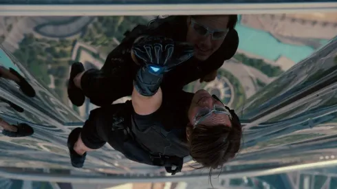 Tom Cruise como Ethan Hunt en Misión Imposible.