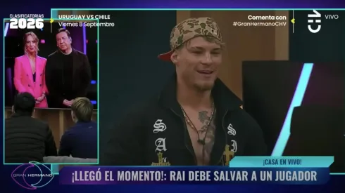 Raimundo en el momento crítico de Gran Hermano Chile.