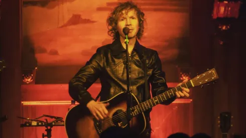 Beck en el escenario.