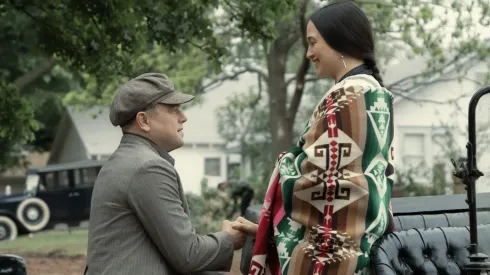 Leonardo DiCaprio y Lily Gladstone en Los Asesinos de la Luna.