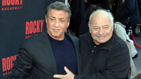Burt Young, el actor de "Rocky", junto a Sylvester Stallone