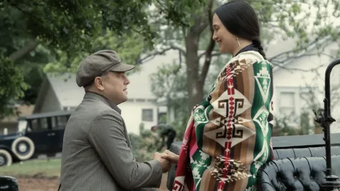 Leonardo DiCaprio y Lily Gladstone en Los Asesinos de la Luna.