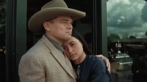 Leonardo DiCaprio y Lily Gladstone en Los Asesinos de la Luna.