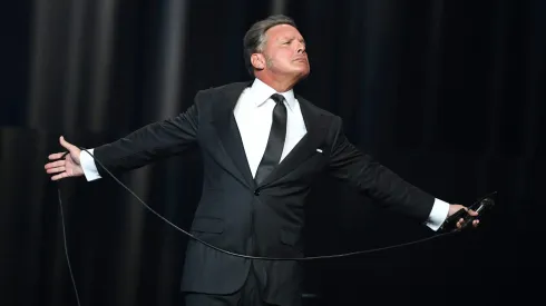 LAS VEGAS, NEVADA – SEPTEMBER 12:  Singer Luis Miguel performs on the first night of his four-date limited engagement at The Colosseum at Caesars Palace on September 12, 2019 in Las Vegas, Nevada.  (Photo by Ethan Miller/Getty Images)