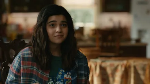 Iman Vellani as Ms. Marvel/Kamala Khan in Marvel Studios' THE MARVELS. Photo courtesy of Marvel Studios. © 2023 MARVEL.