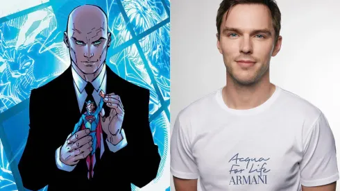 Lex Luthor en los cómics, junto a Nicholas Hoult.