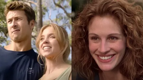 Glen Powell, Sydney Sweeney y Julia Roberts.