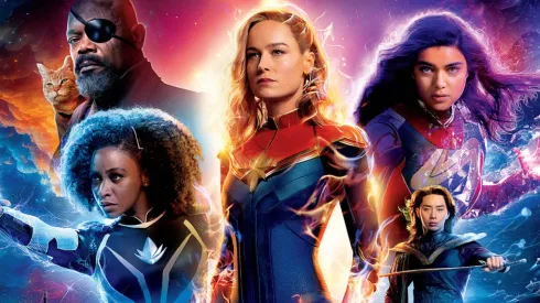 Los personajes principales de The Marvels, la entrega cinematográfica más reciente del MCU.